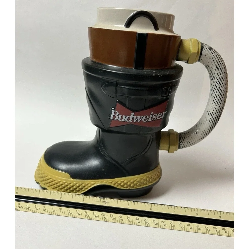 Budweiser Firefighters Boot Stein Fireman Series CS321-IAFF  Special Edition